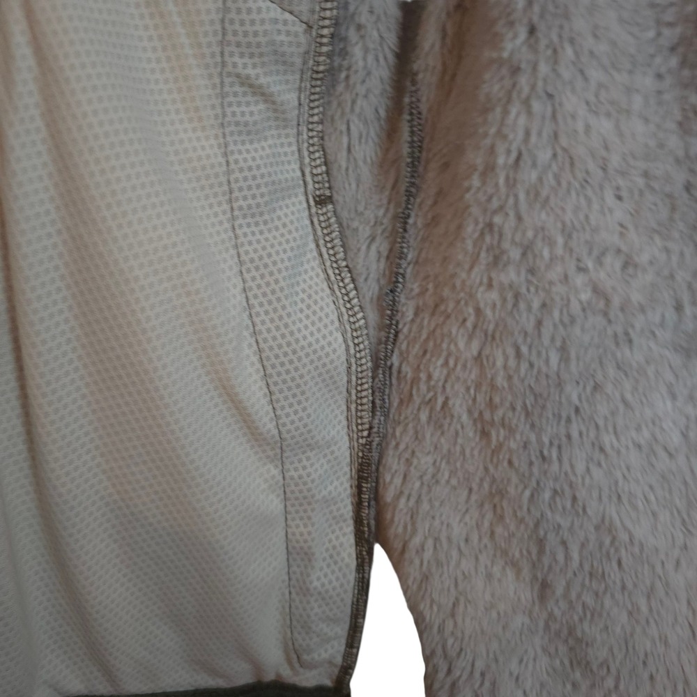 KÜHL Flight Vest Womens S Sherpa Fleece Zip Out Hood Gray‎ Brown Gorpcore Alpine - Picture 13 of 15